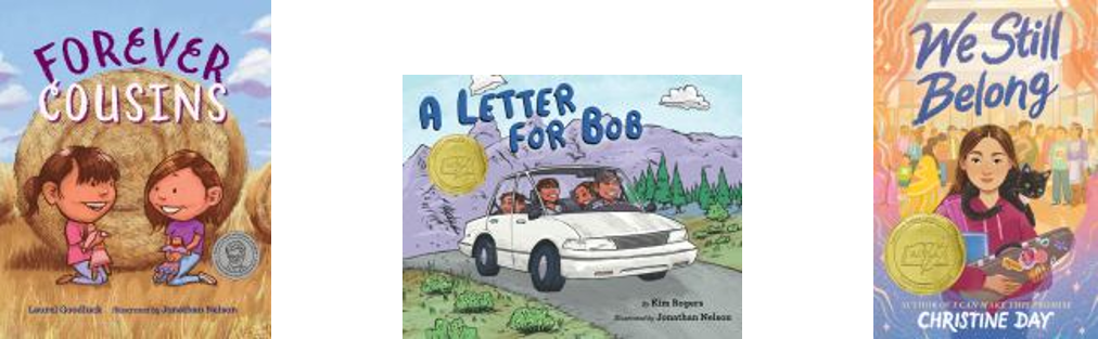 Covers of Forever Cousins, A Letter for Bob, and We Still Belong