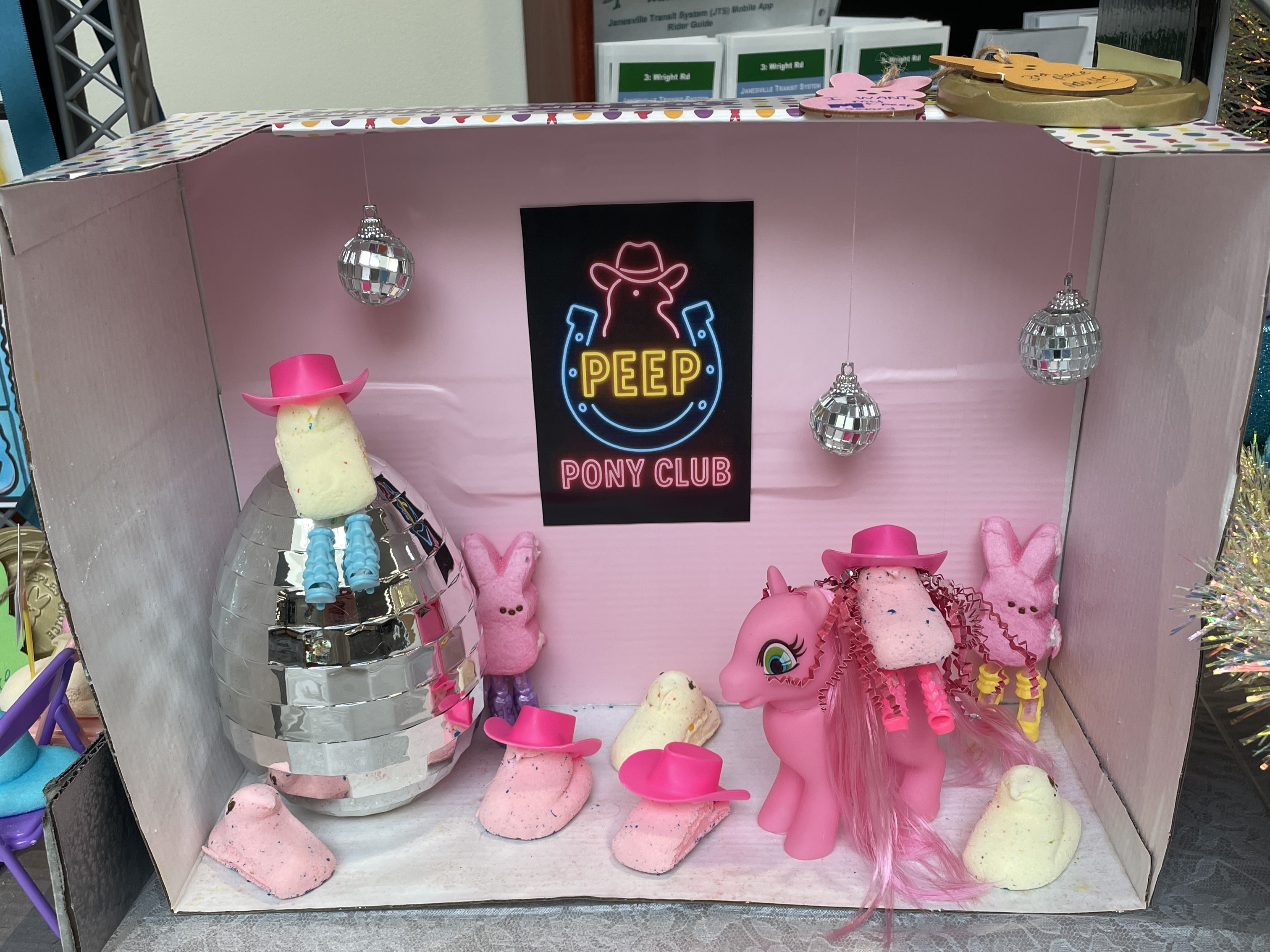 Peeps as Pink Pony Club