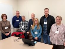 Group of adult volunteers