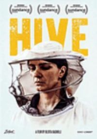 DVD Hive. Woman's head with beekeeper netting.