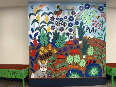 Garden mural by emily balsley