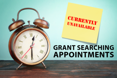 Currently unavailable grant searching appointments