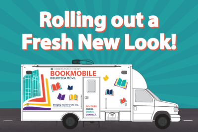 rolling out a fresh new look drawing of new bookmobile design