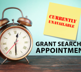Currently unavailable grant searching appointments