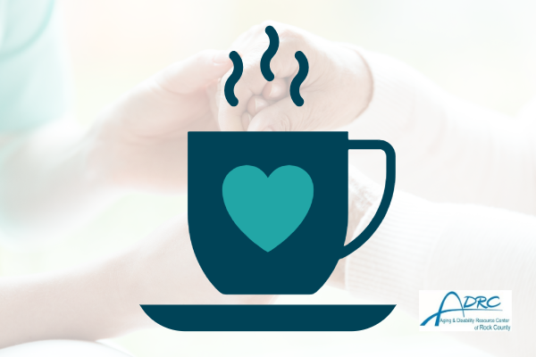 coffee cup with heart graphic